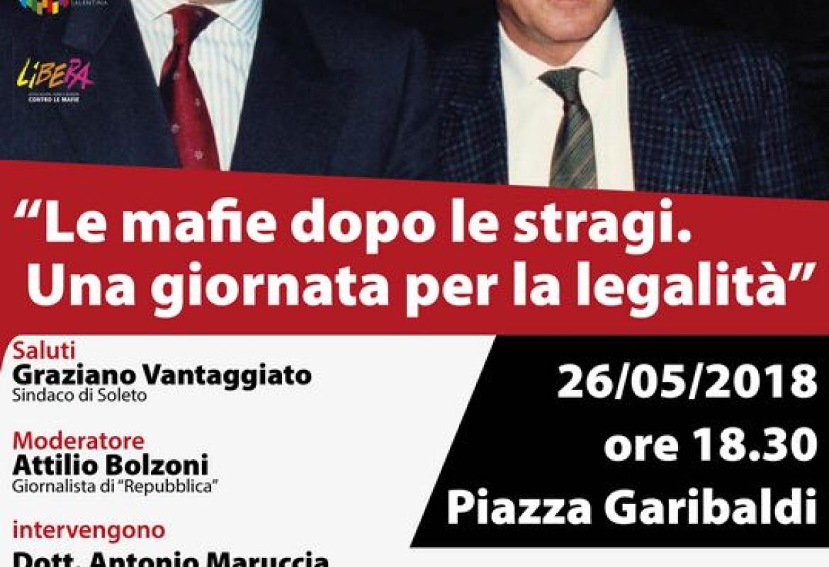 “Le mafie dopo le stragi. Una giornata per la legalità”