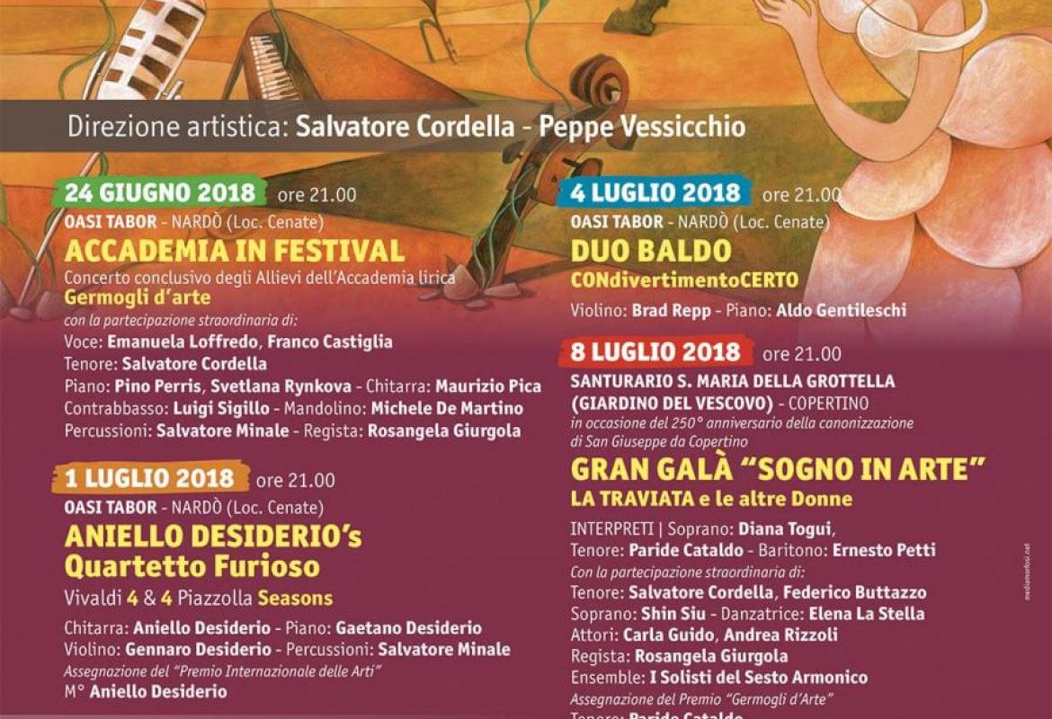 Gli appuntamenti del Festival Internazionale delle Arti