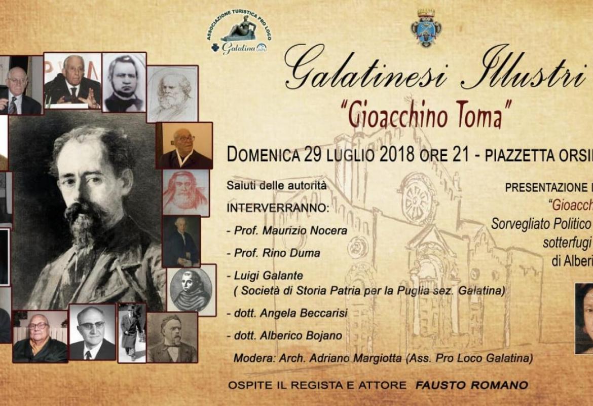 “Gioacchino Toma – Sorvegliato politico tra artisti, sotterfugi e nobiltà” 