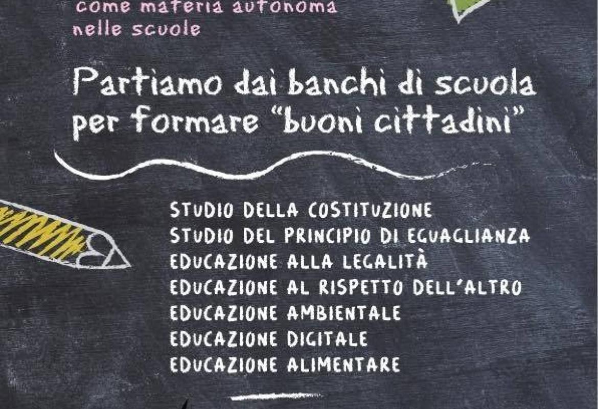 Si firma per l'educazione alla cittadinanza