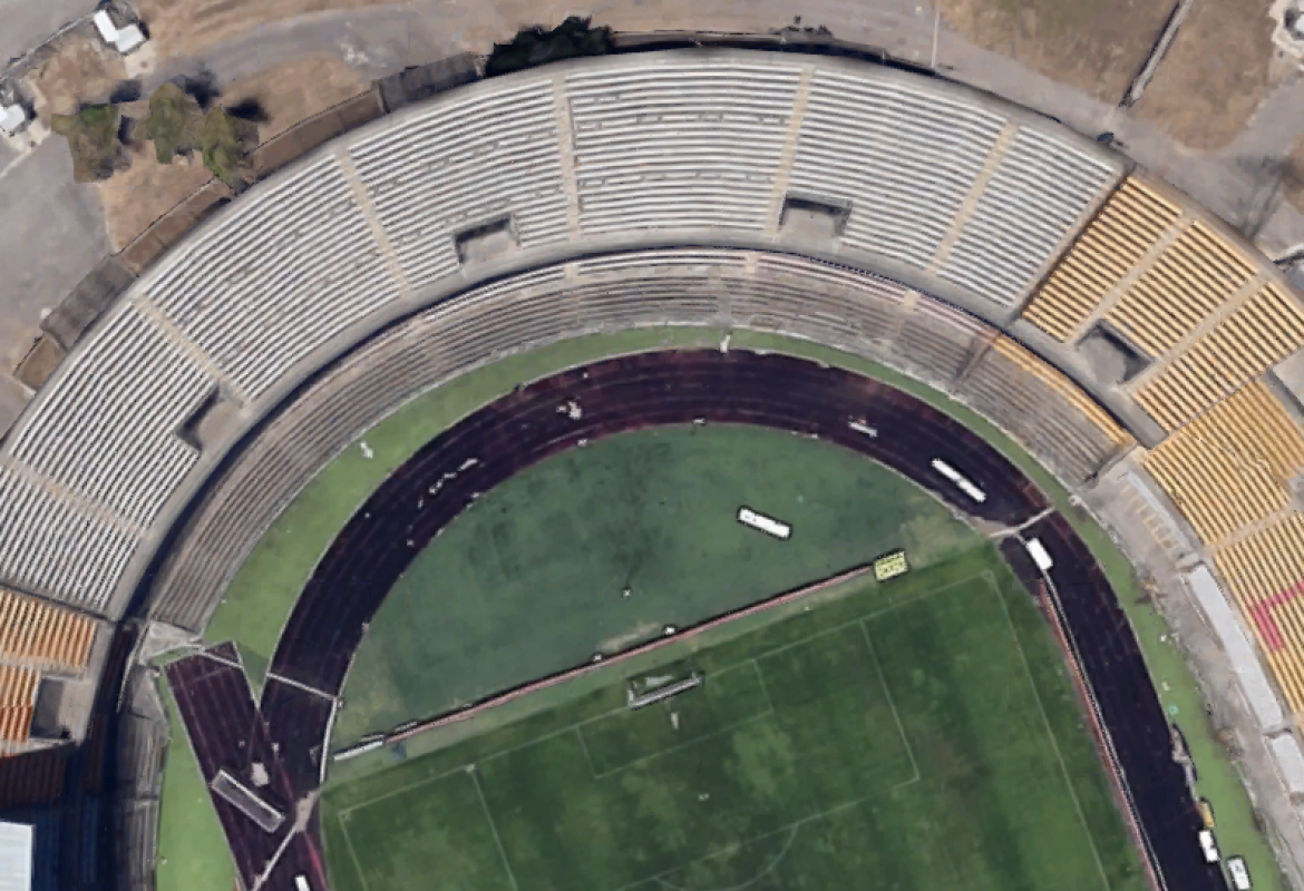 La curva nord dello stadio di Lecce intitolata a Lorusso e Pezzella