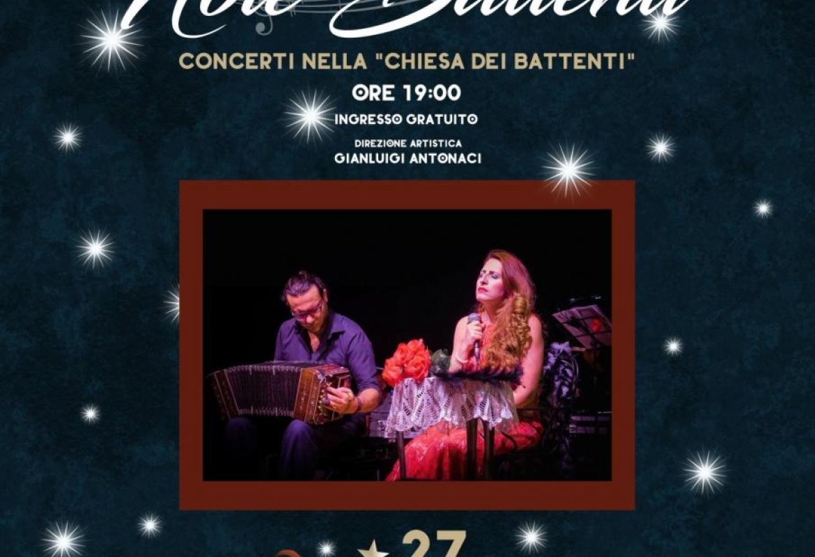 Comincerà con "Mi noche te Tango" la rassegna musicale natalizia "Note Battenti" 