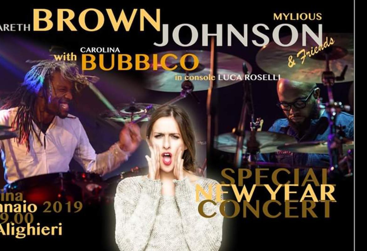 Capodanno a Galatina con Mylious Johnson, Gareth Brown e Carolina Bubbico