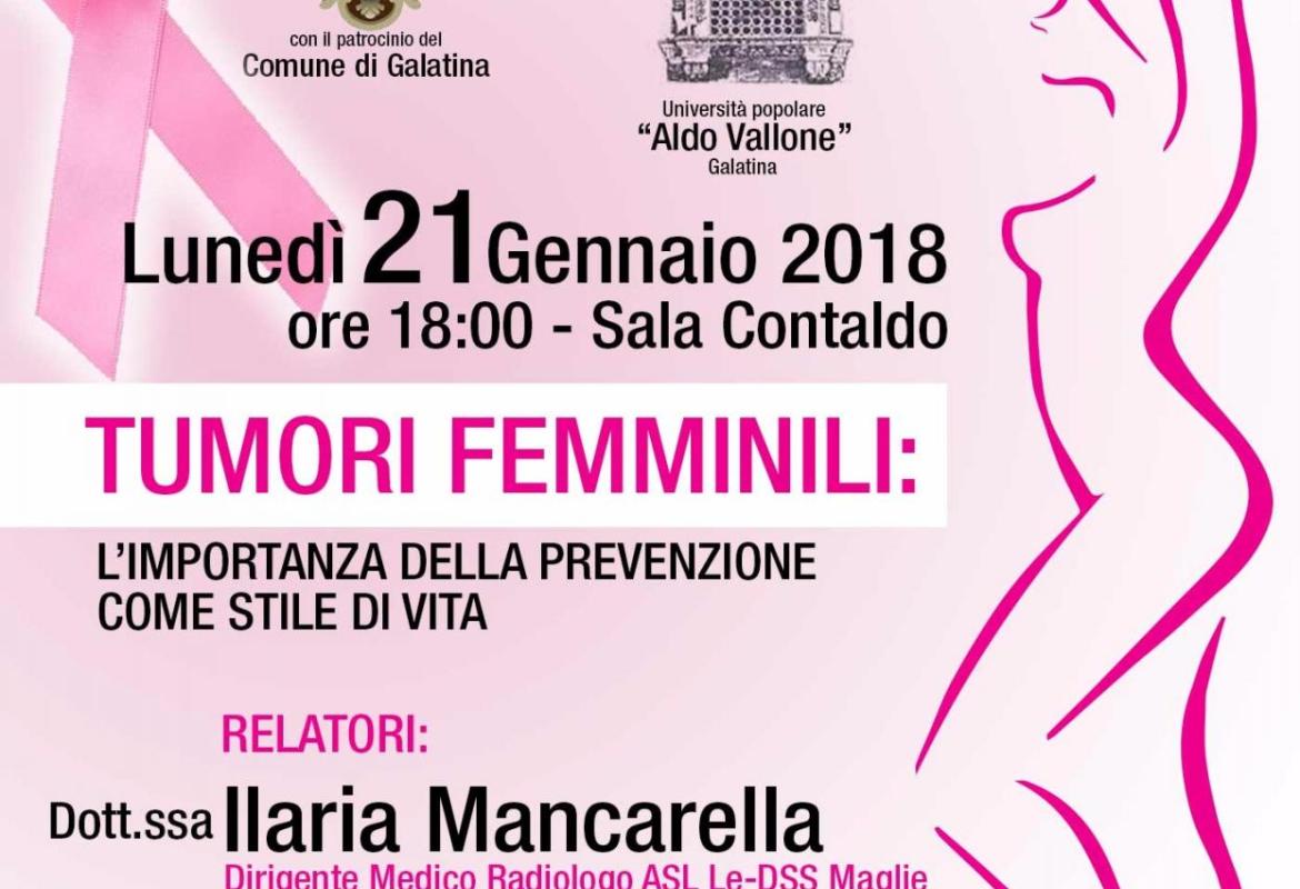 “Tumori femminili: l’importanza della prevenzione come stile di vita”