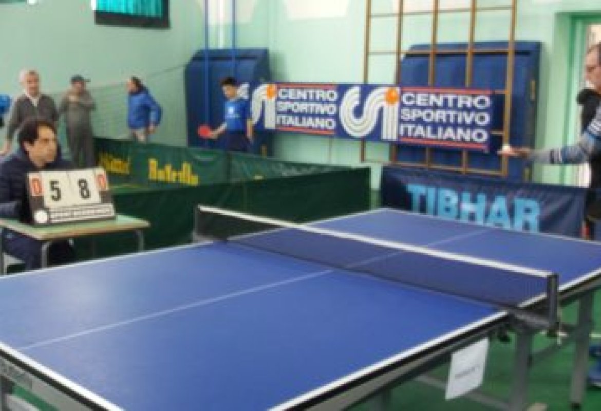 A Sogliano Cavour un torneo di tennis tavolo del Centro Sportivo Italiano