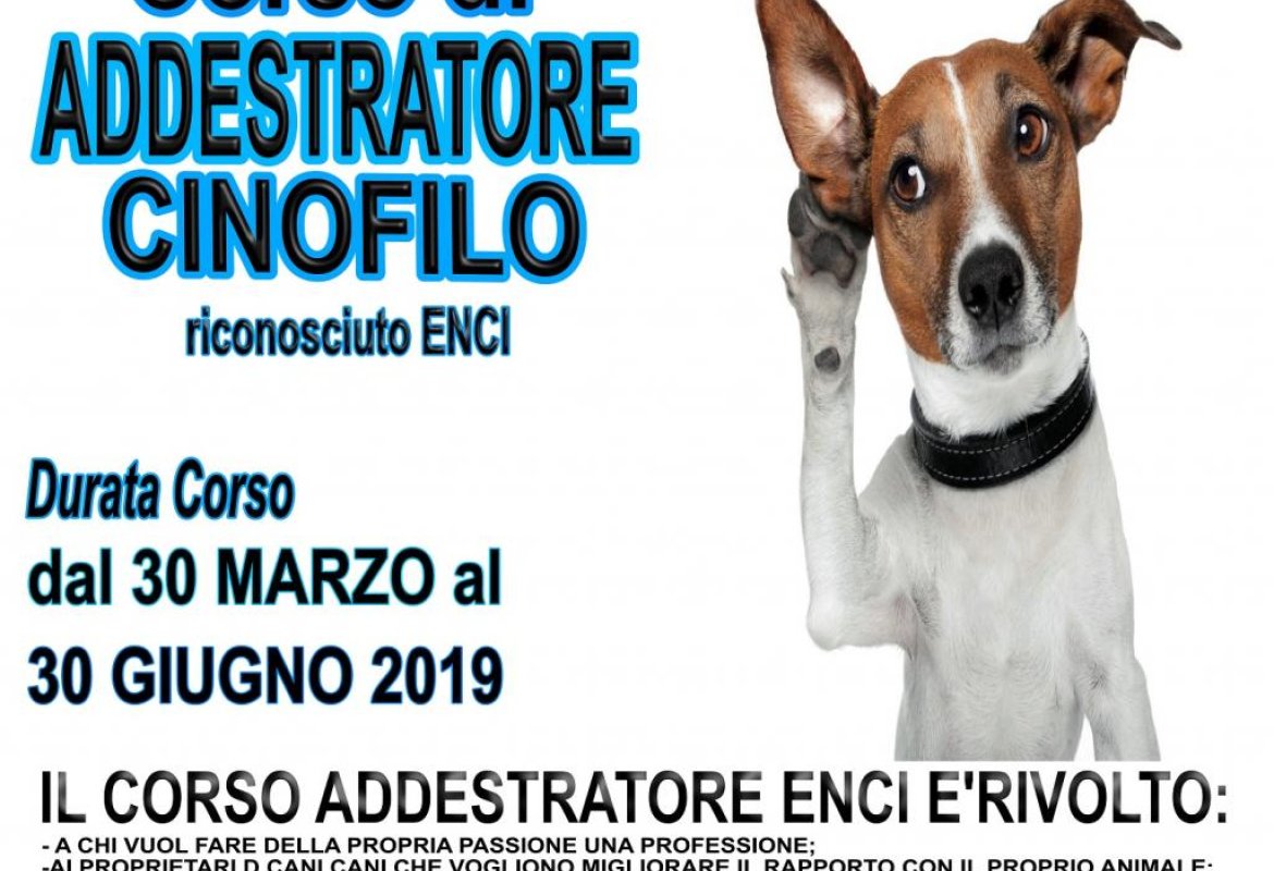 A Galatina il Primo Corso per Addestratori Cinofili 