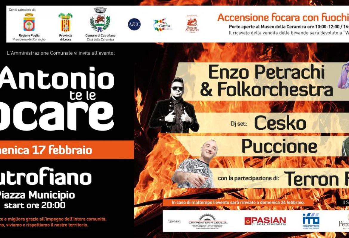 A Cutrofiano “Sant’Antoni te le Focare”