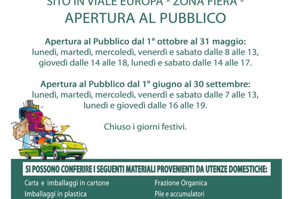 Riapre il Centro Comunale di Raccolta