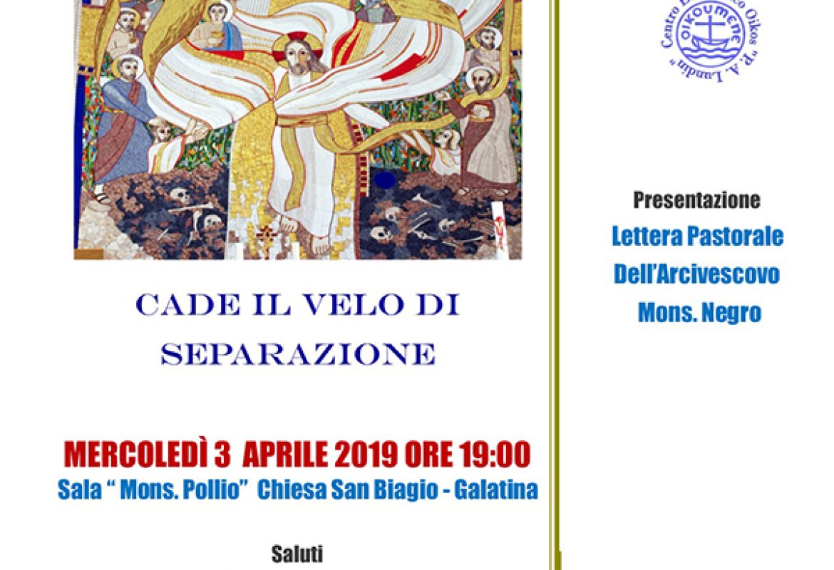 "Cade il velo di separazione"