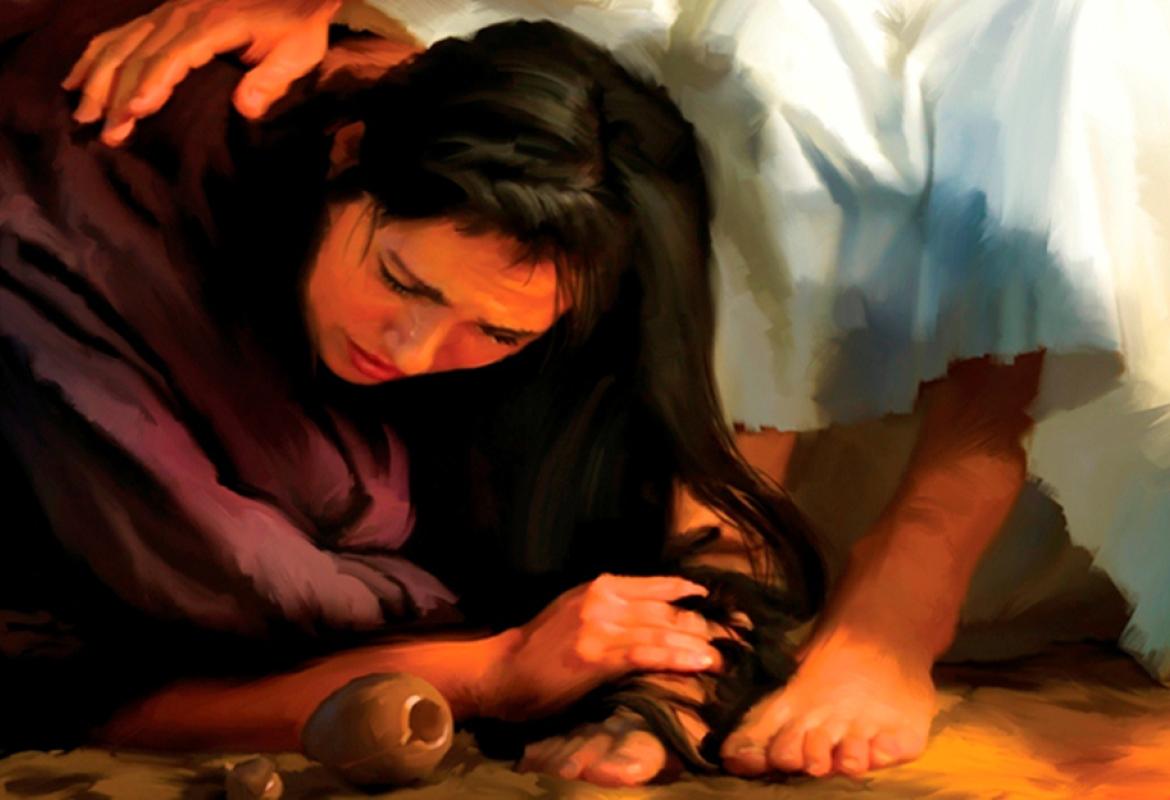 &quot;Cosparse i piedi di Gesù e li asciugò con i suoi capelli&quot;