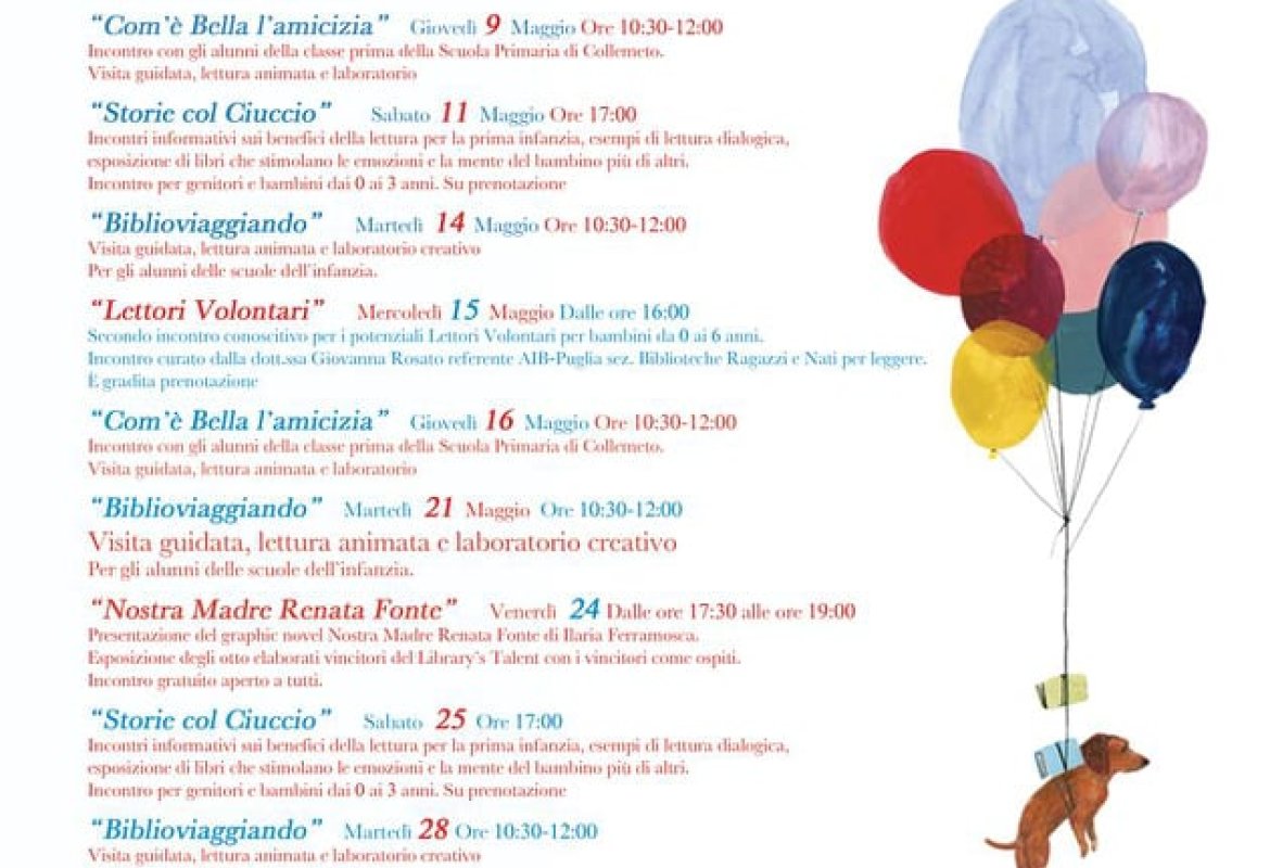 “Il Maggio dei Libri”