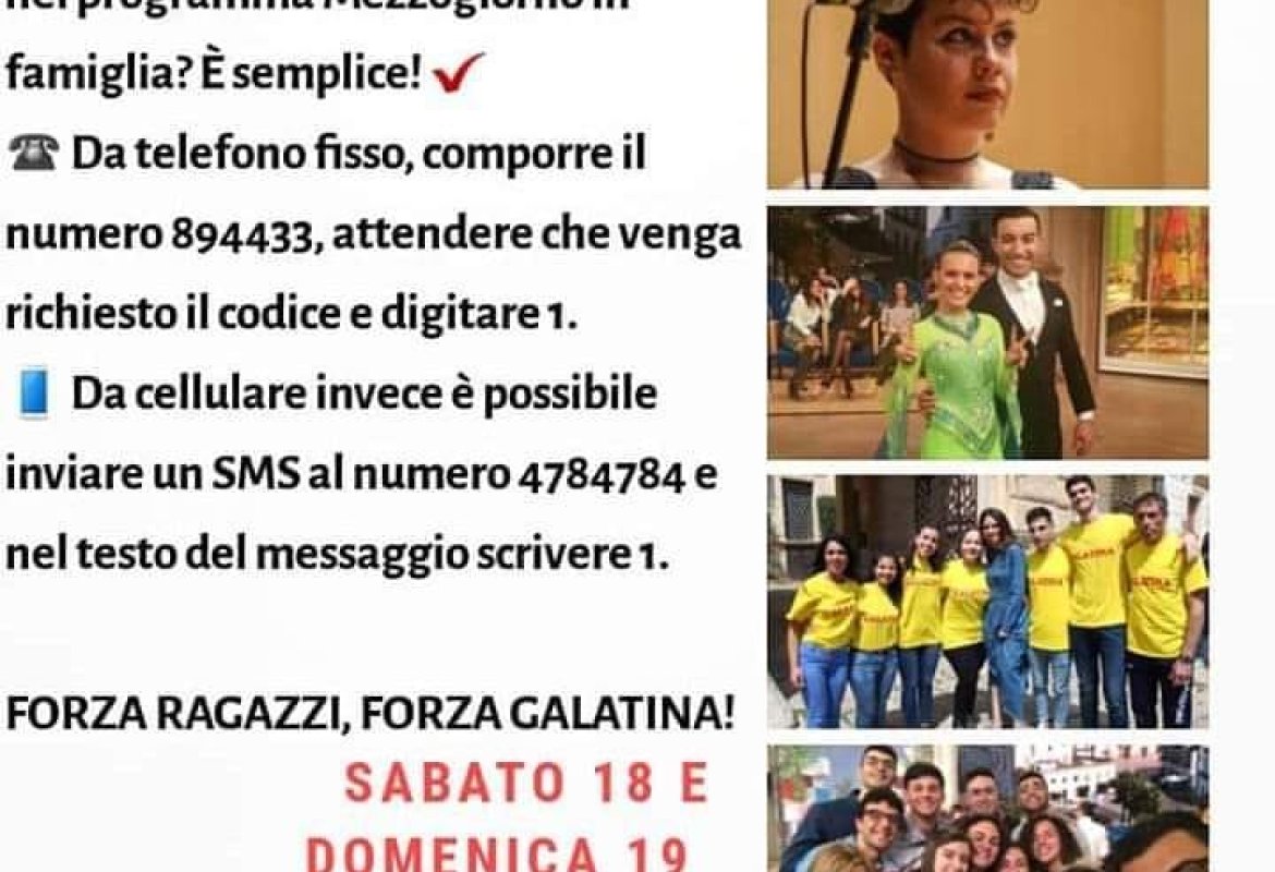 Mezzogiorno in famiglia, le squadre di Galatina impegnate nella semifinale in diretta su Rai2