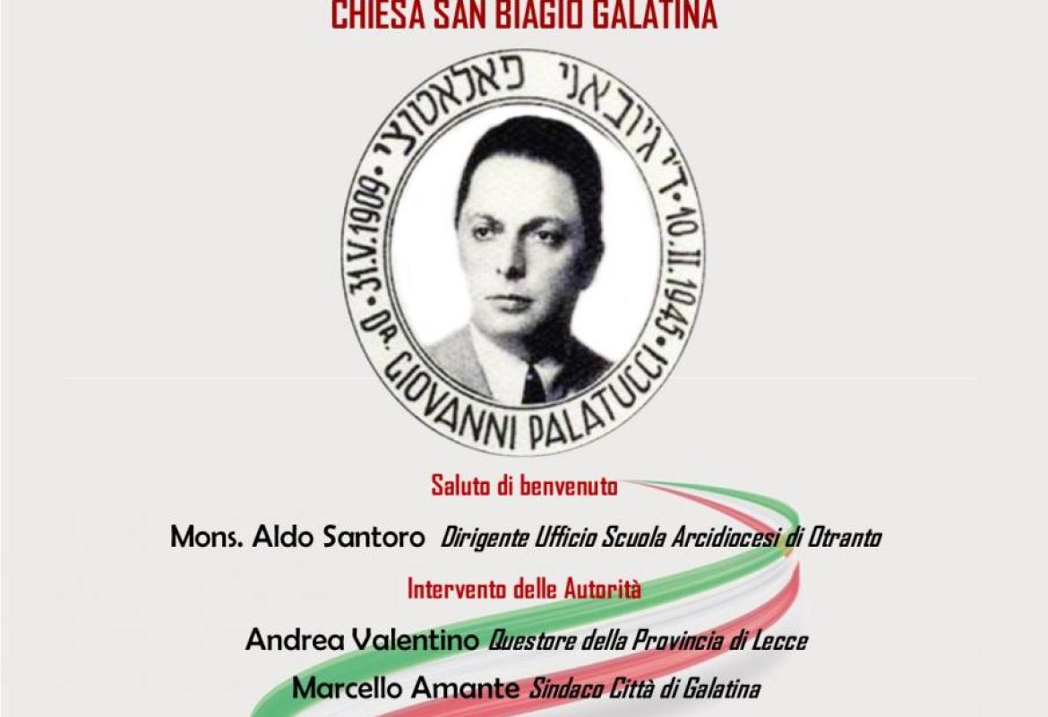 Sarà intitolata a Giovanni Palatucci la piazzetta davanti a 'San Biagio'