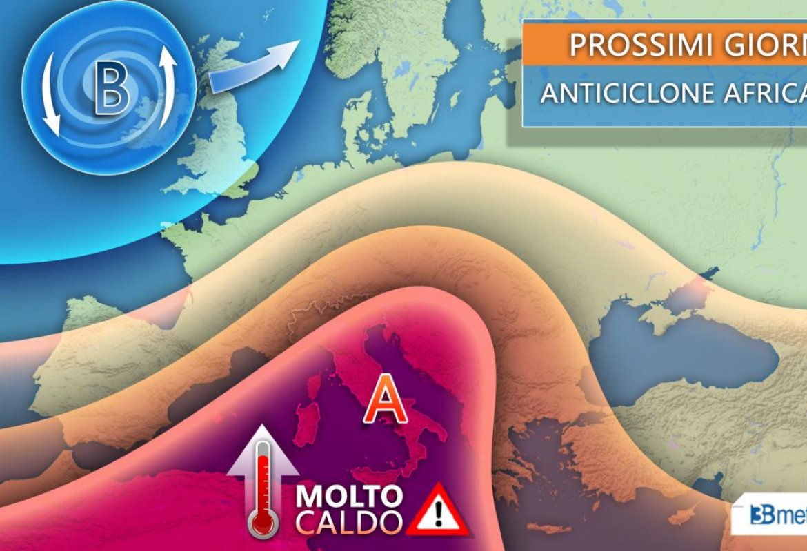 Torna il caldo africano