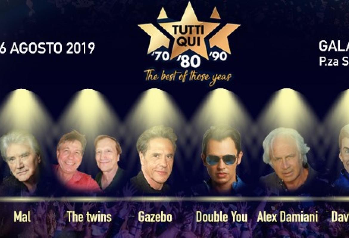 La festa anni '70, '80 e '90 richiama TUTTI QUI