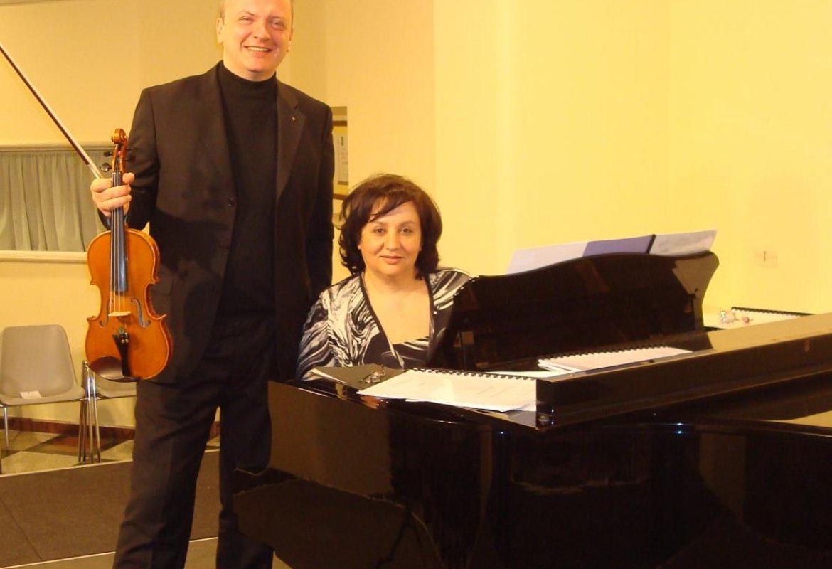 Il violino di Alessandro Perpich e il pianoforte di Gabriella Orlando in concerto alle Clarisse