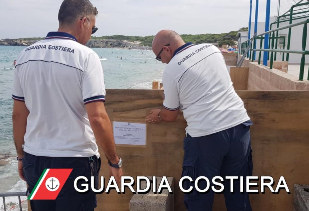 Sequestrato un lido a Torre dell'Orso