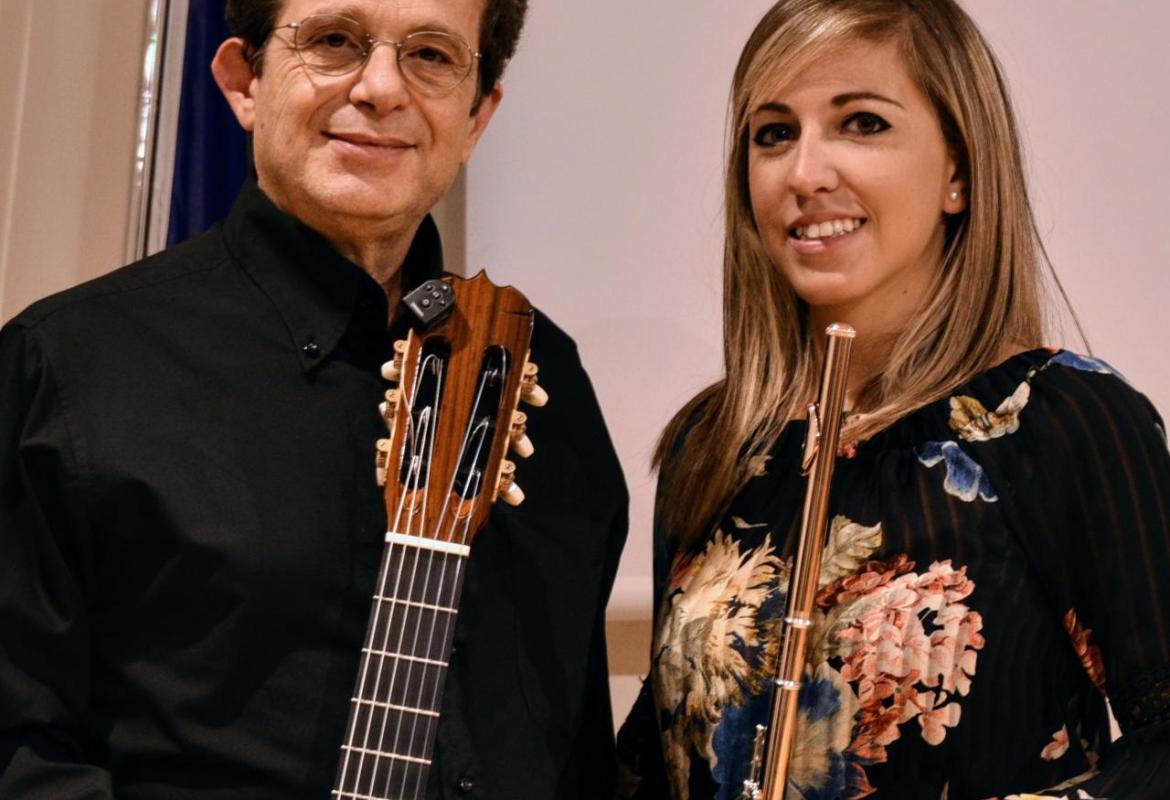 La flautista Beatrice Mappa e il chitarrista Vito Fiore in concerto a Galatina per gli Amici della musica
