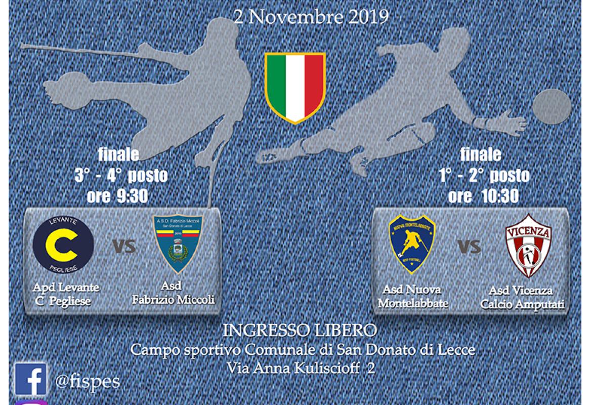 A San Donato le finali del Campionato Italiano Calcio Amputati 