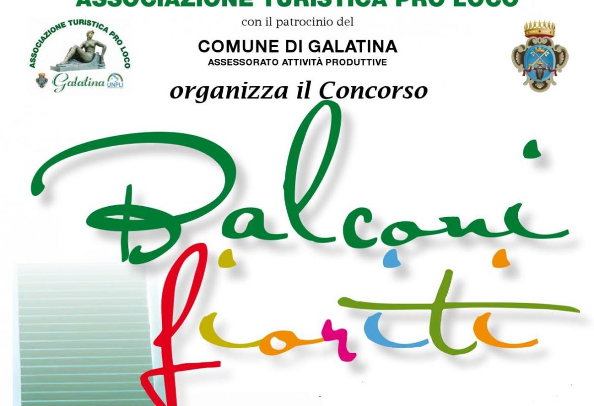 'Balconi fioriti' per 'Galatina in fiore'