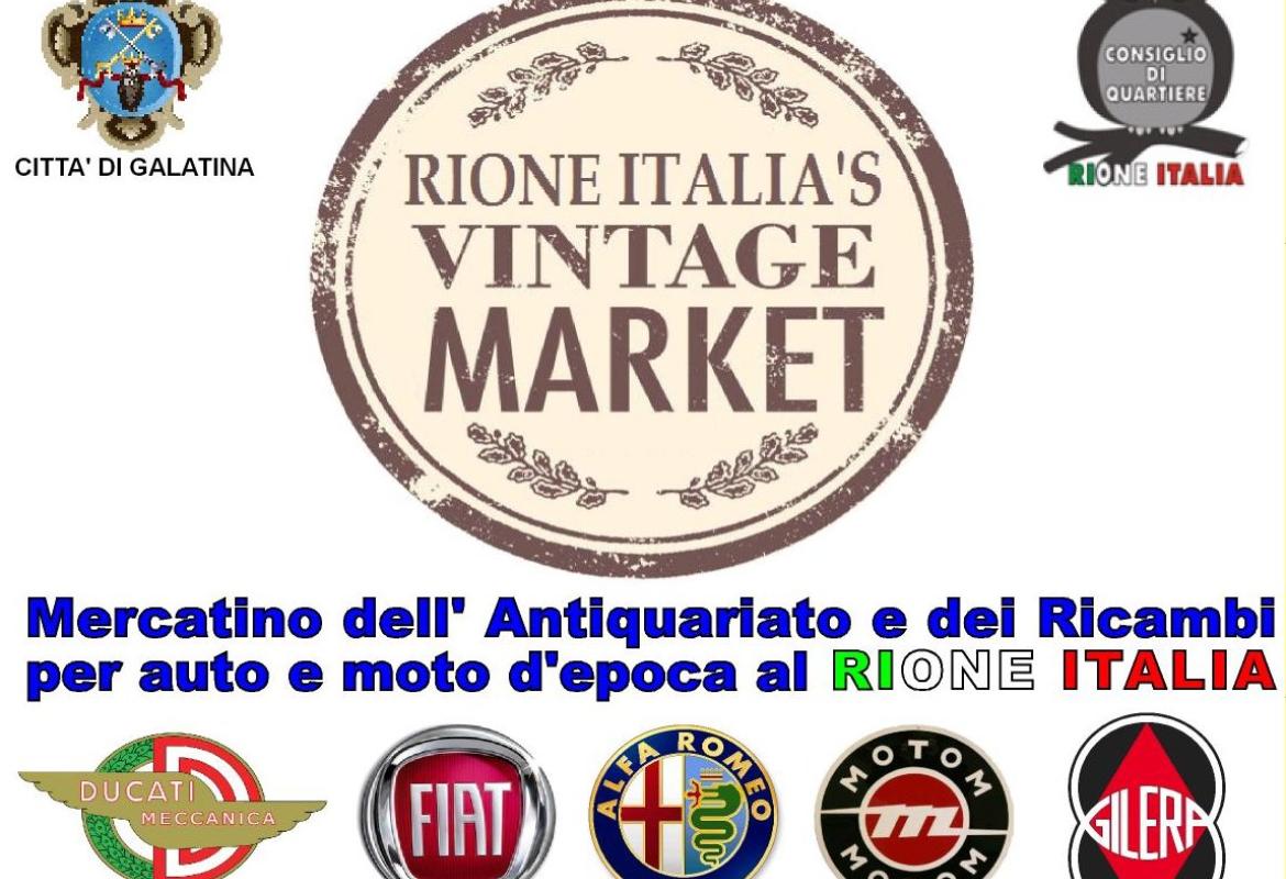 Al Rione Italia il 4 il Mercatino dell'Antiquariato