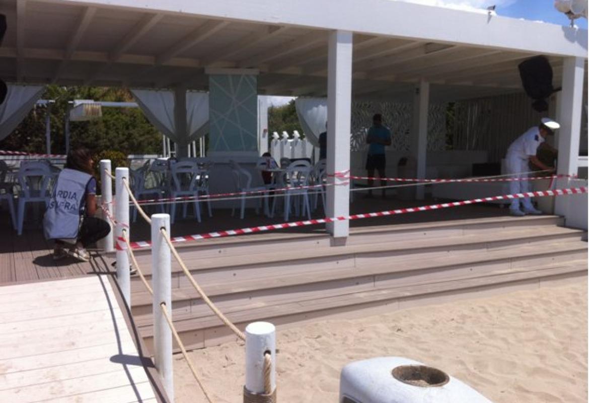 Sotto sequestro una parte del lido Zeus di Gallipoli