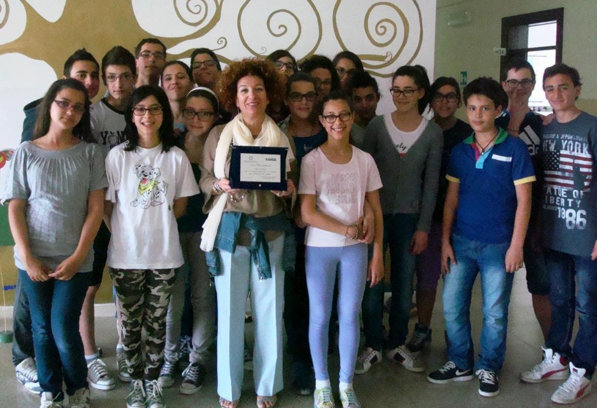 La II B della Scuola Media di Noha premiata al concorso 'Questo lo scrivo io'