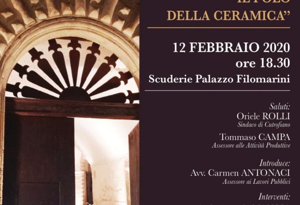 "2020: Nasce il Polo della Ceramica", a Cutrofiano