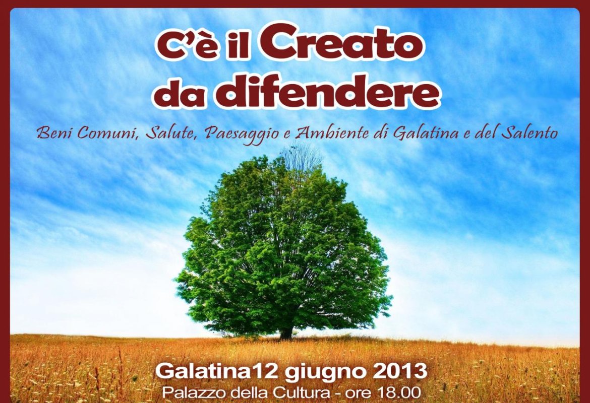 'C’è il Creato da salvare'