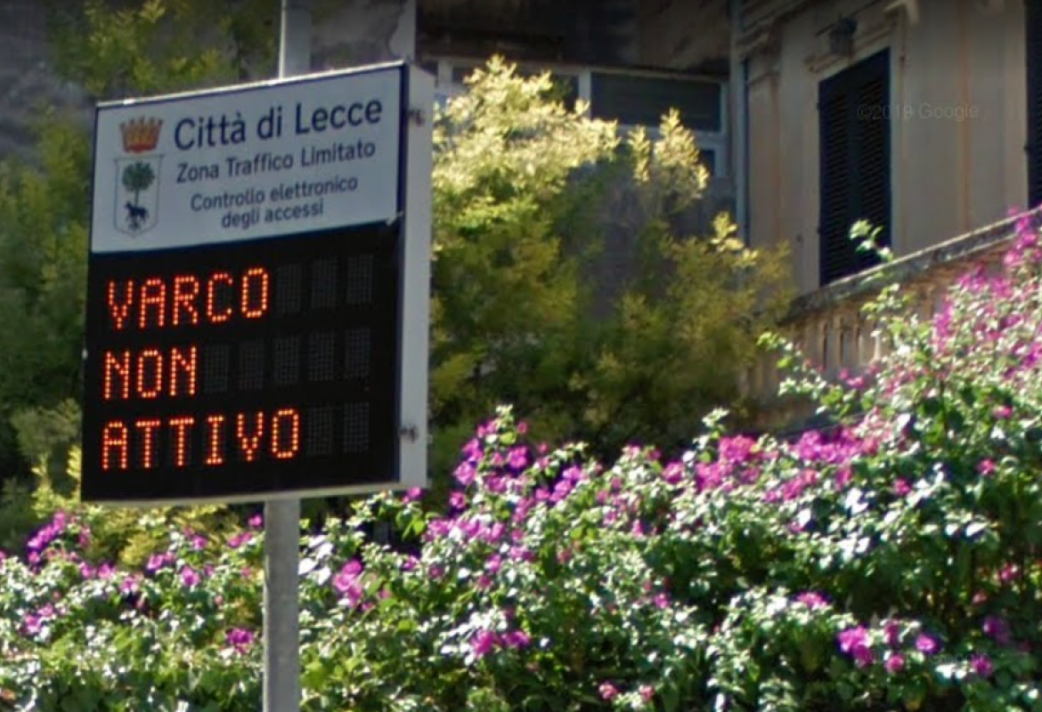 Aperti a Lecce i varchi della ZTL