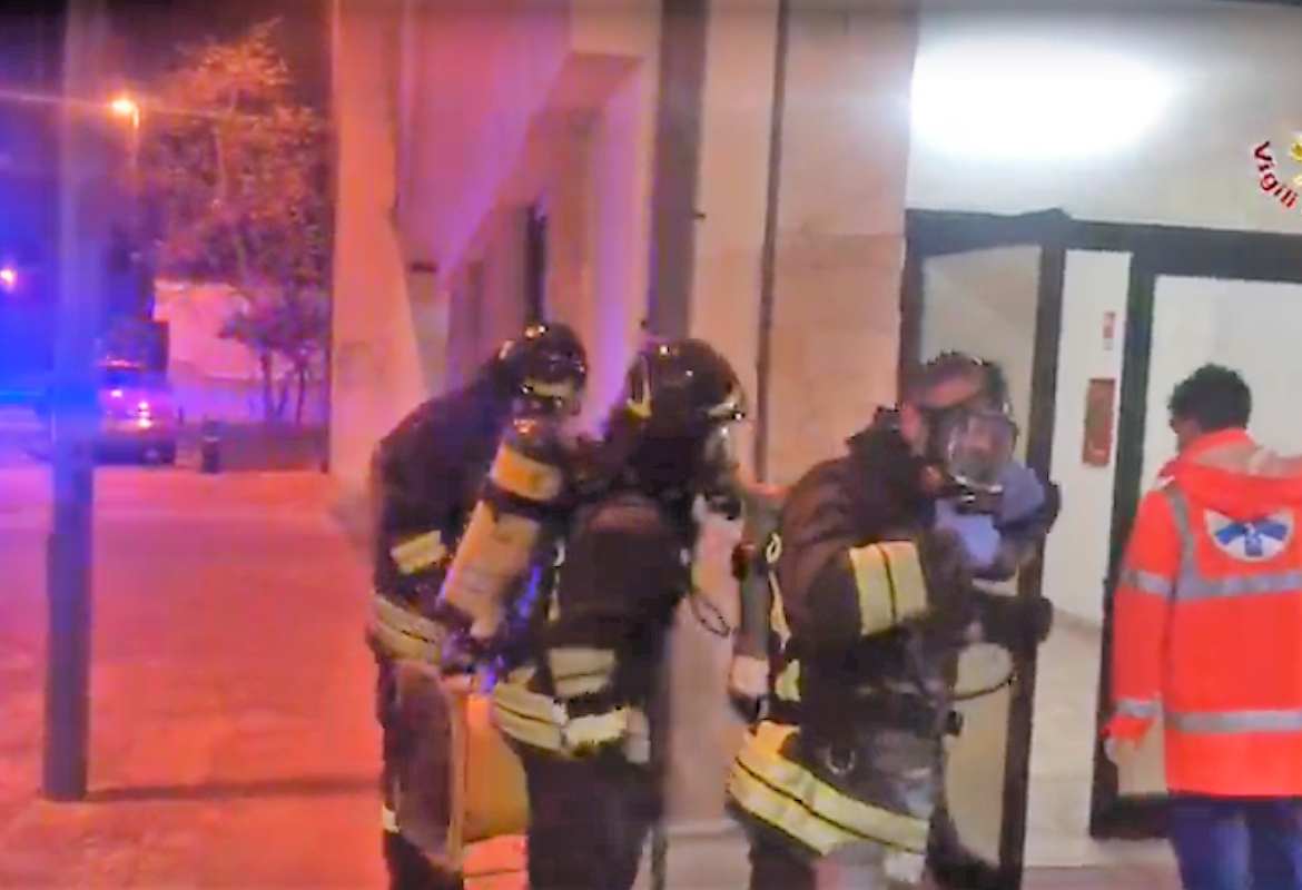Incendio nel Reparto Medicina dell'Ospedale di Galatina