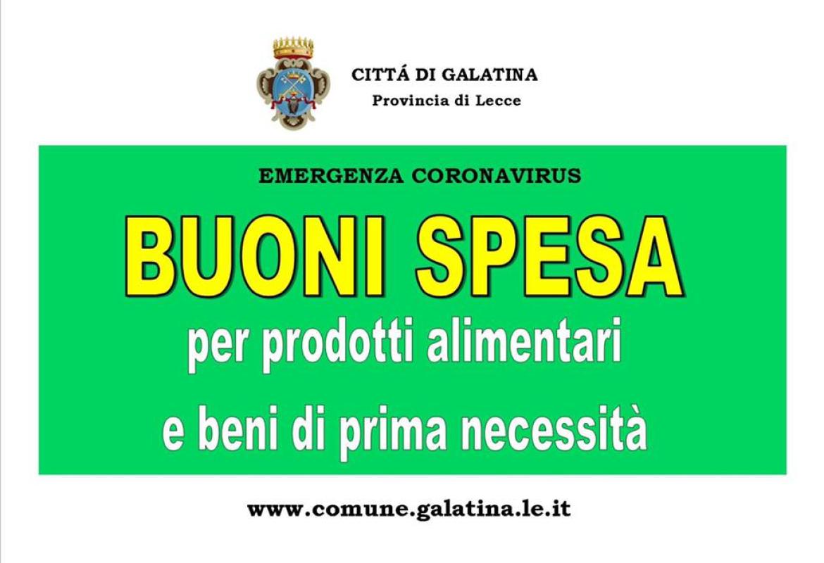 Disponibili i moduli per la richiesta dei Buoni Spesa