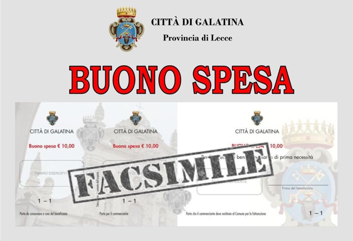 Iniziata la distribuzione dei Buoni Spesa del Comune di Galatina