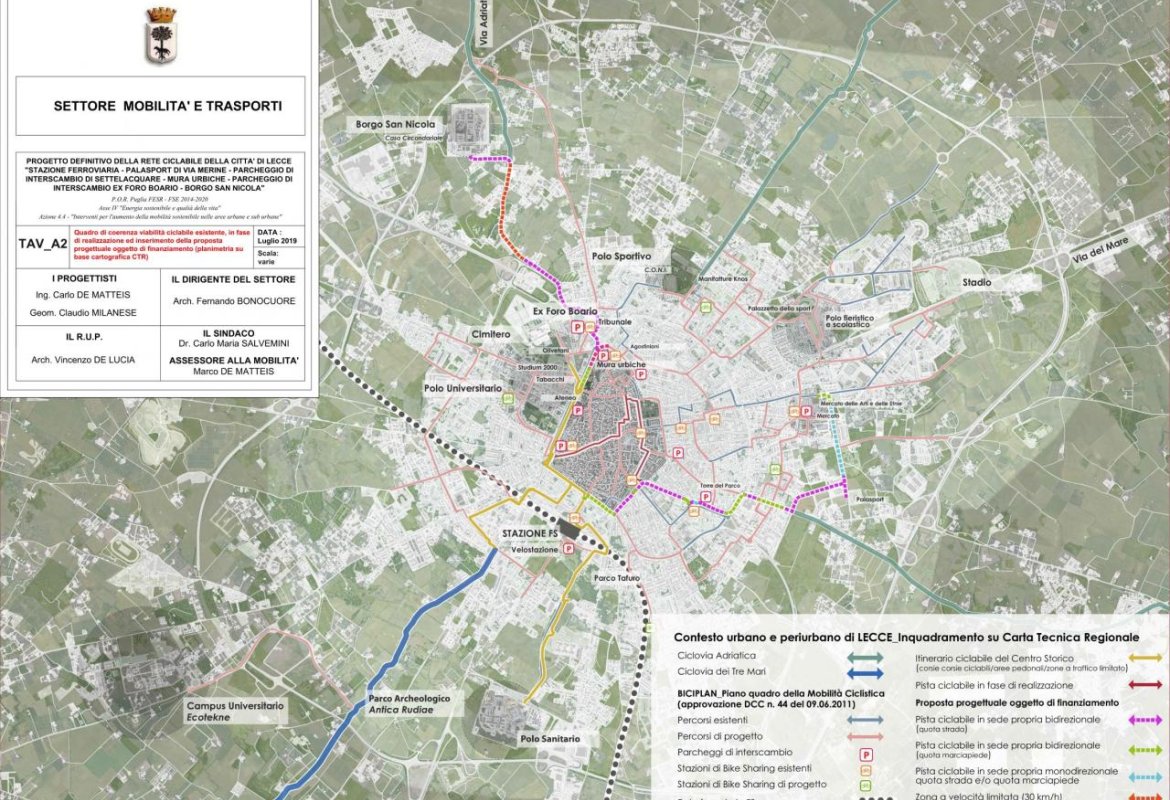 A Lecce arrivano dalla Regione 690mila euro per la Rete Ciclabile