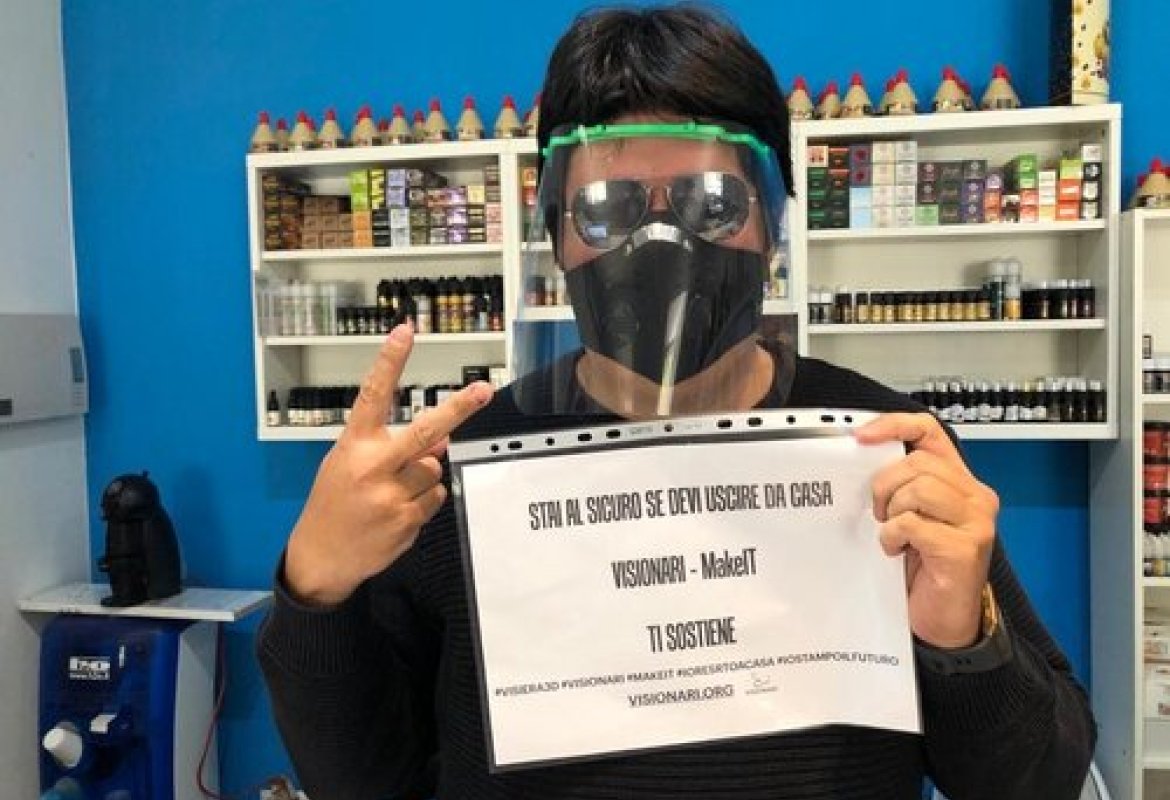 “VISIONARI MakeIt”, visiere anti-covid con la plastica e le stampanti 3D