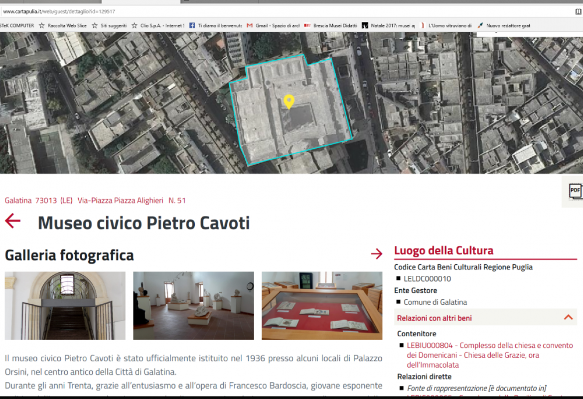 Il Museo Cavoti di Galatina in CartApulia