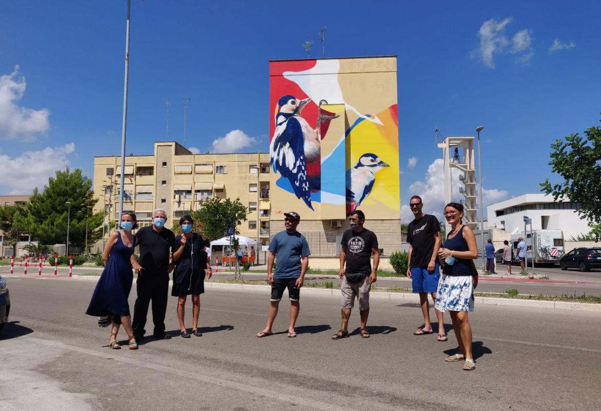A Lecce un nuovo murales degli street artist olandesi Karsky &amp; Beyond