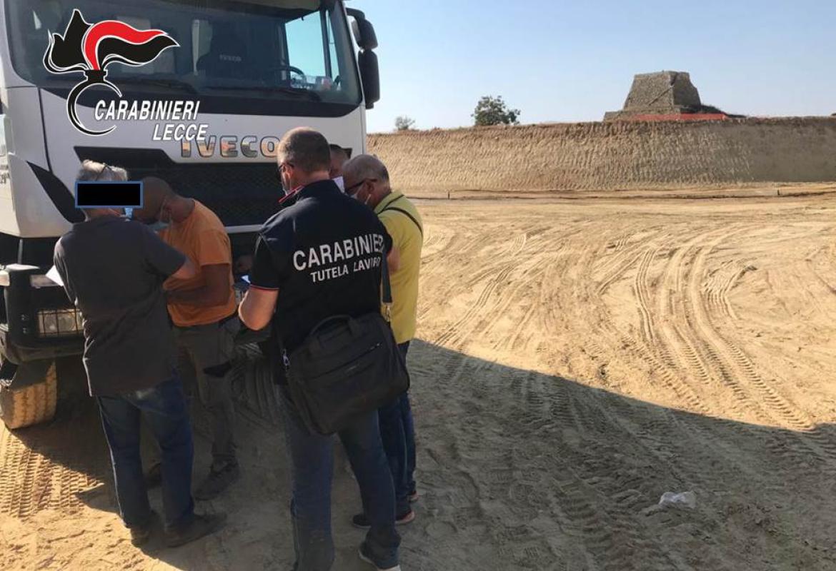 Anche alcune aziende di Galatina passate al setaccio dai Carabinieri del Gruppo Tutela del lavoro
