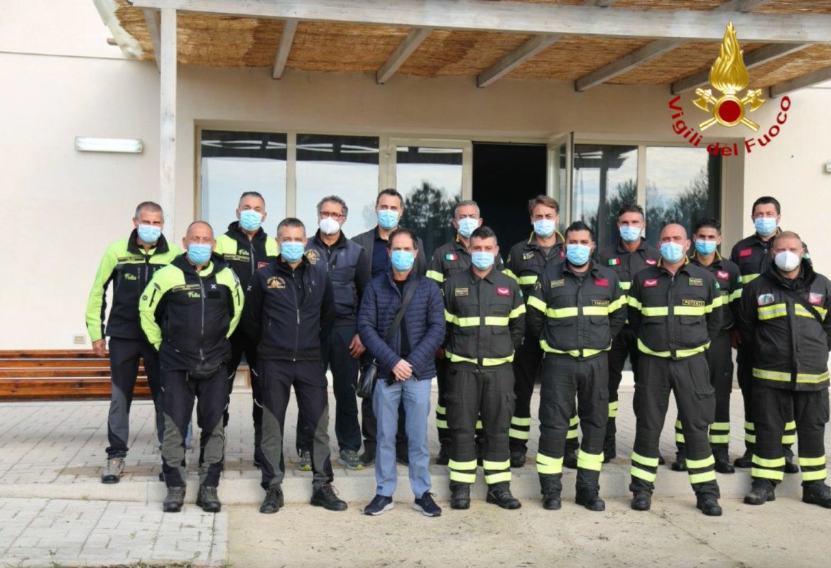 Iniziato ad Ugento il primo corso nazionale per unità cinofile dei Vigili del Fuoco
