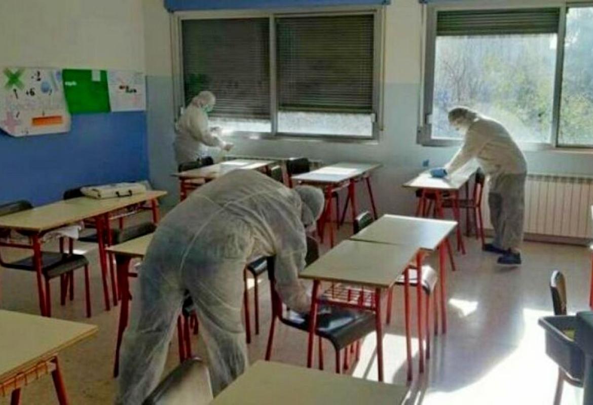 Sanificazione generale degli edifici scolastici di proprietà del Comune di Galatina
