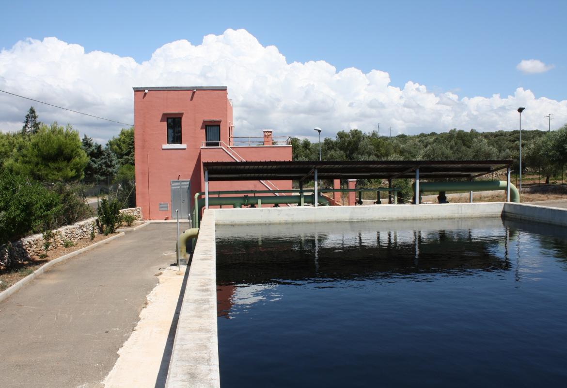 Le acque affinate dell'impianto di depurazione di Gallipoli serviranno ad irrigare un'area boschiva