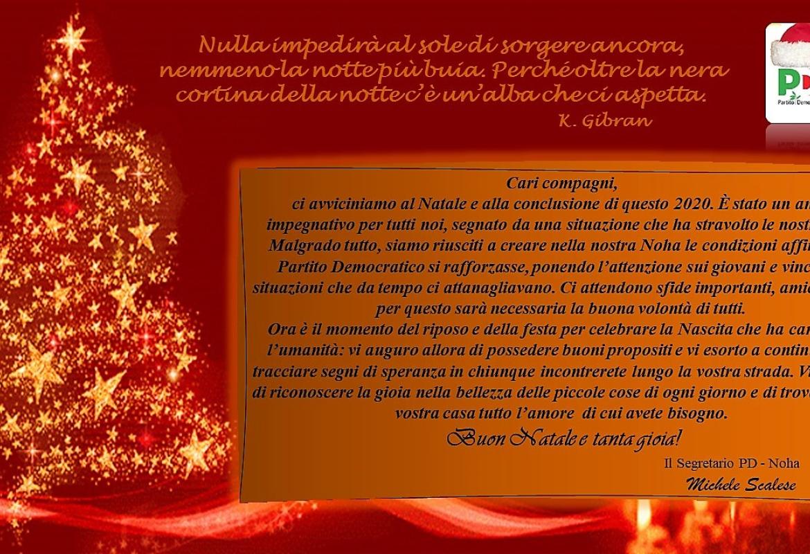 Buon Natale dal PD di Noha