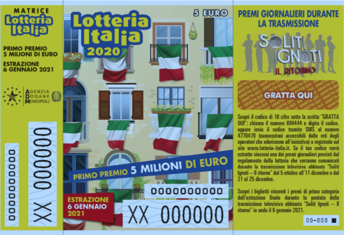 Lotteria Italia, venduti 4,6 milioni di biglietti