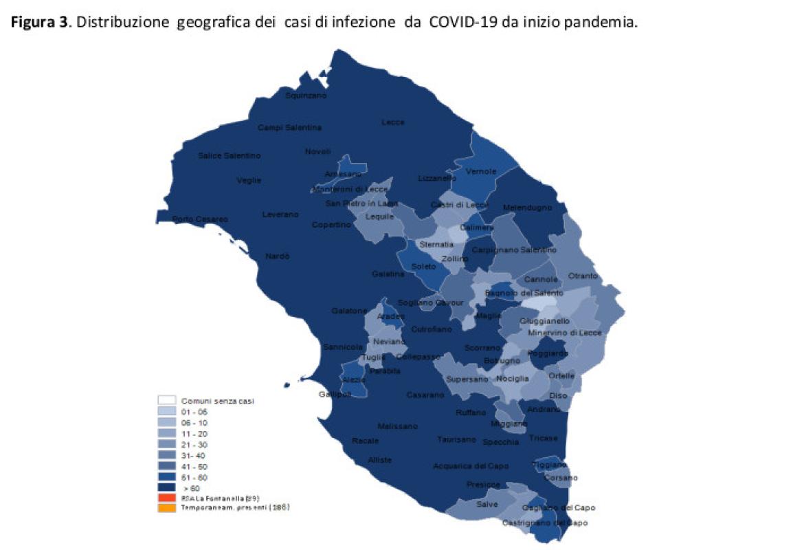 COVID-19. In provincia di Lecce 8 decessi e 109 nuovi casi. 22 i galatinesi ancora positivi