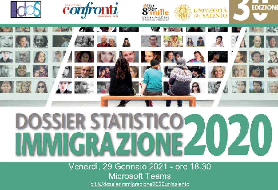 Pronto il  Dossier Statistico Immigrazione 2020