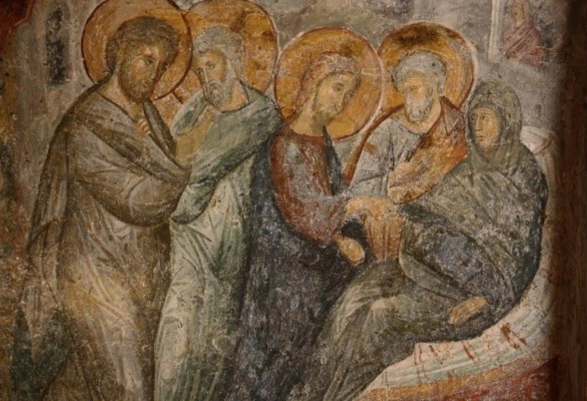 &quot;La febbre la lasciò ed essa si mise a servirli&quot;