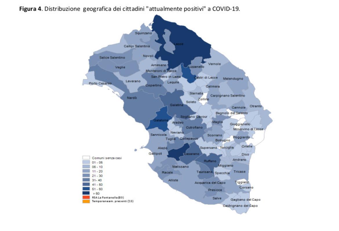 COVID-19. Sono 47 gli abitanti di Galatina attualmente positivi