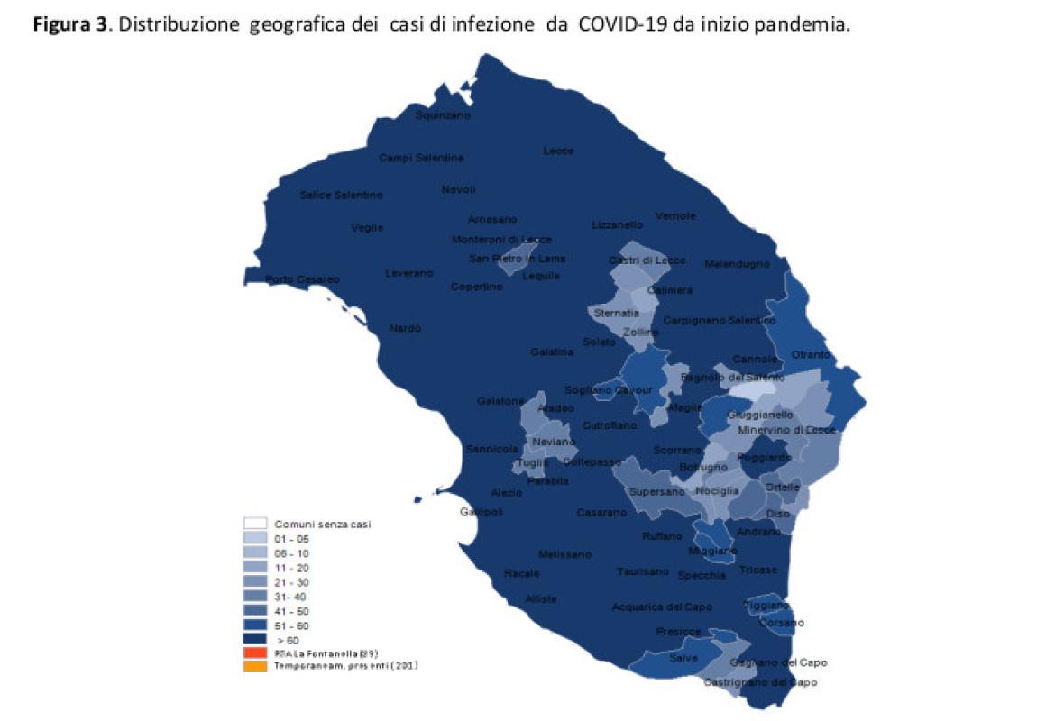 COVID-19. Quasi immutato il numero (67) degli abitanti di Galatina contagiati dal virus