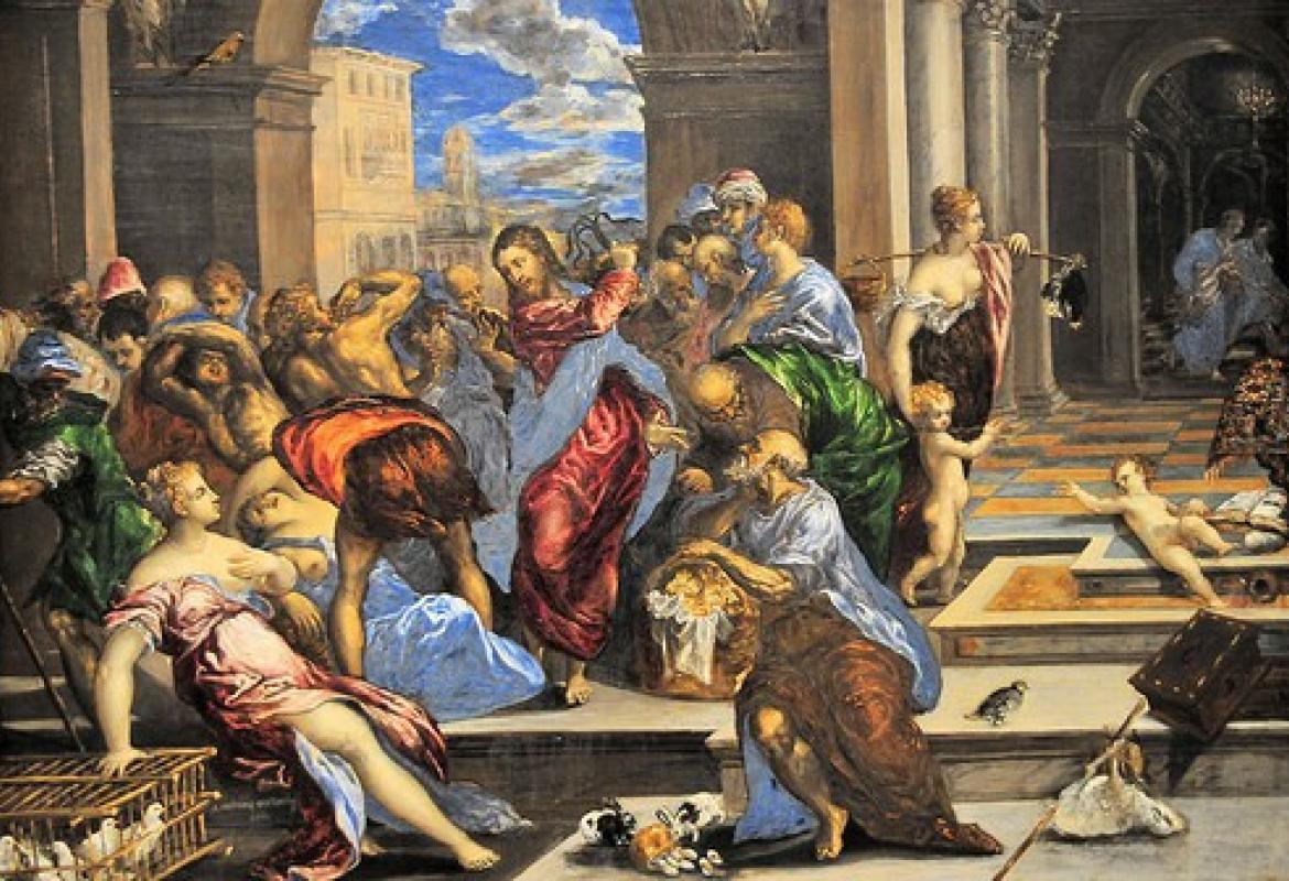  «Portate via queste cose e non fate della casa del Padre mio un luogo di mercato»