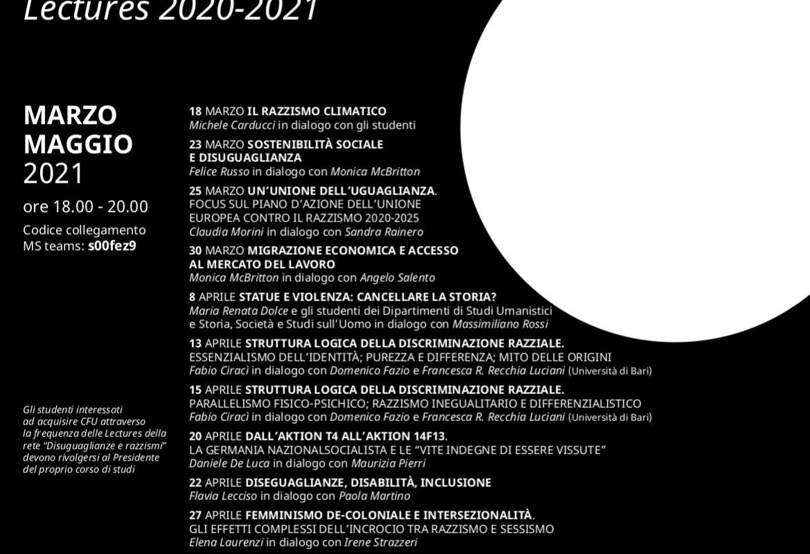 “Diseguaglianze e razzismi”, un ciclo di seminari di Unisalento